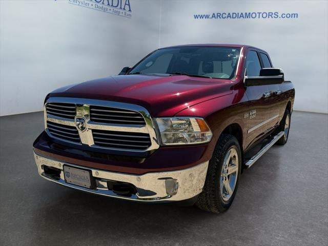 2018 RAM 1500 Big Horn in Delmonico Red Pearlcoat — front three-quarter view
