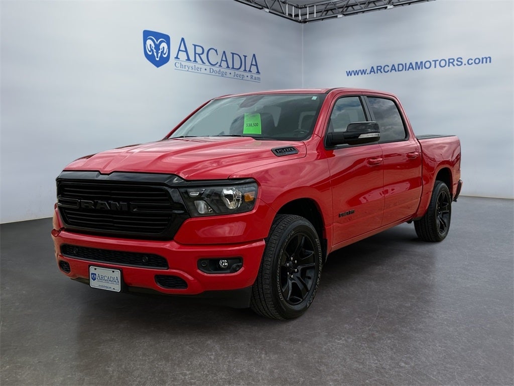 Used 2021 RAM Ram 1500 Pickup Big Horn/Lone Star with VIN 1C6SRFFT7MN677341 for sale in Arcadia, WI