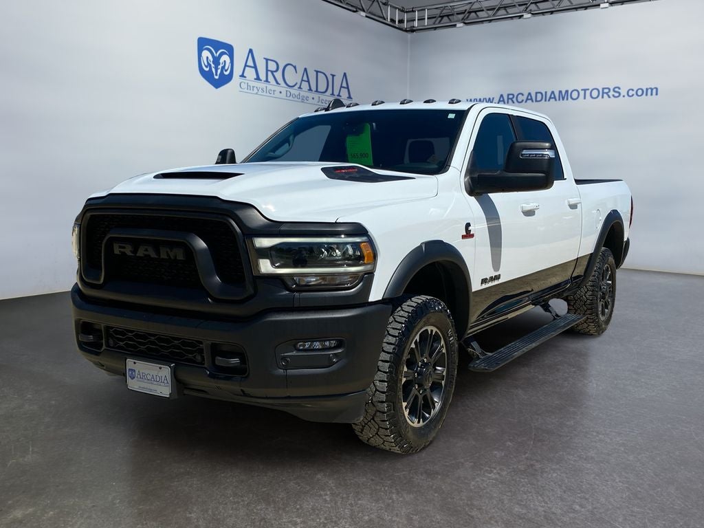2023 RAM 2500 Power Wagon Rebel in Bright White Clearcoat — front three-quarter view